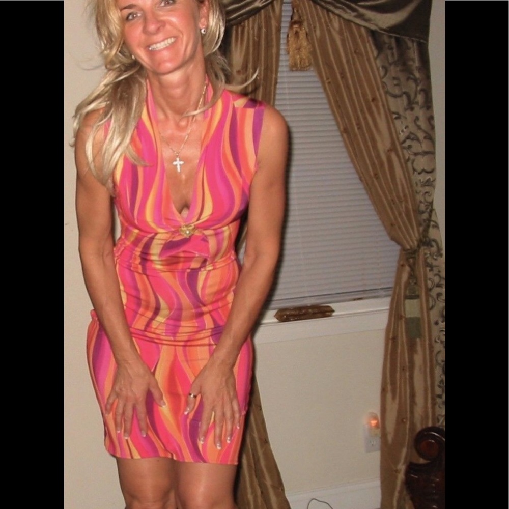 NWOT MINI COLORFUL DRESS,SZ SMALL
